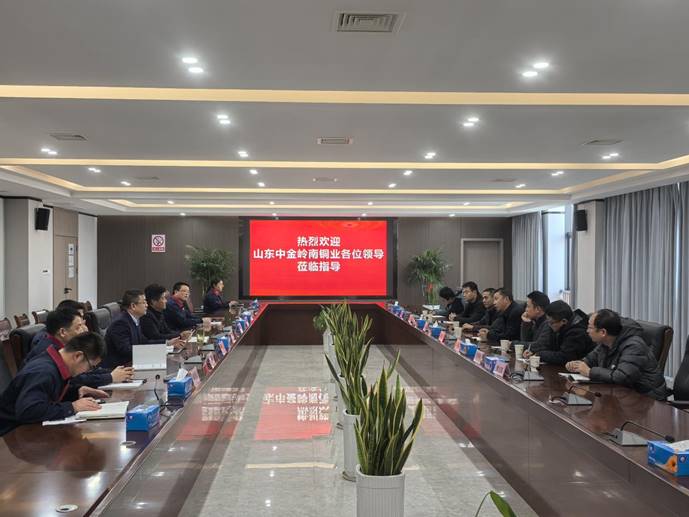 山東中金嶺南銅業公司副總經理一行到公司考察